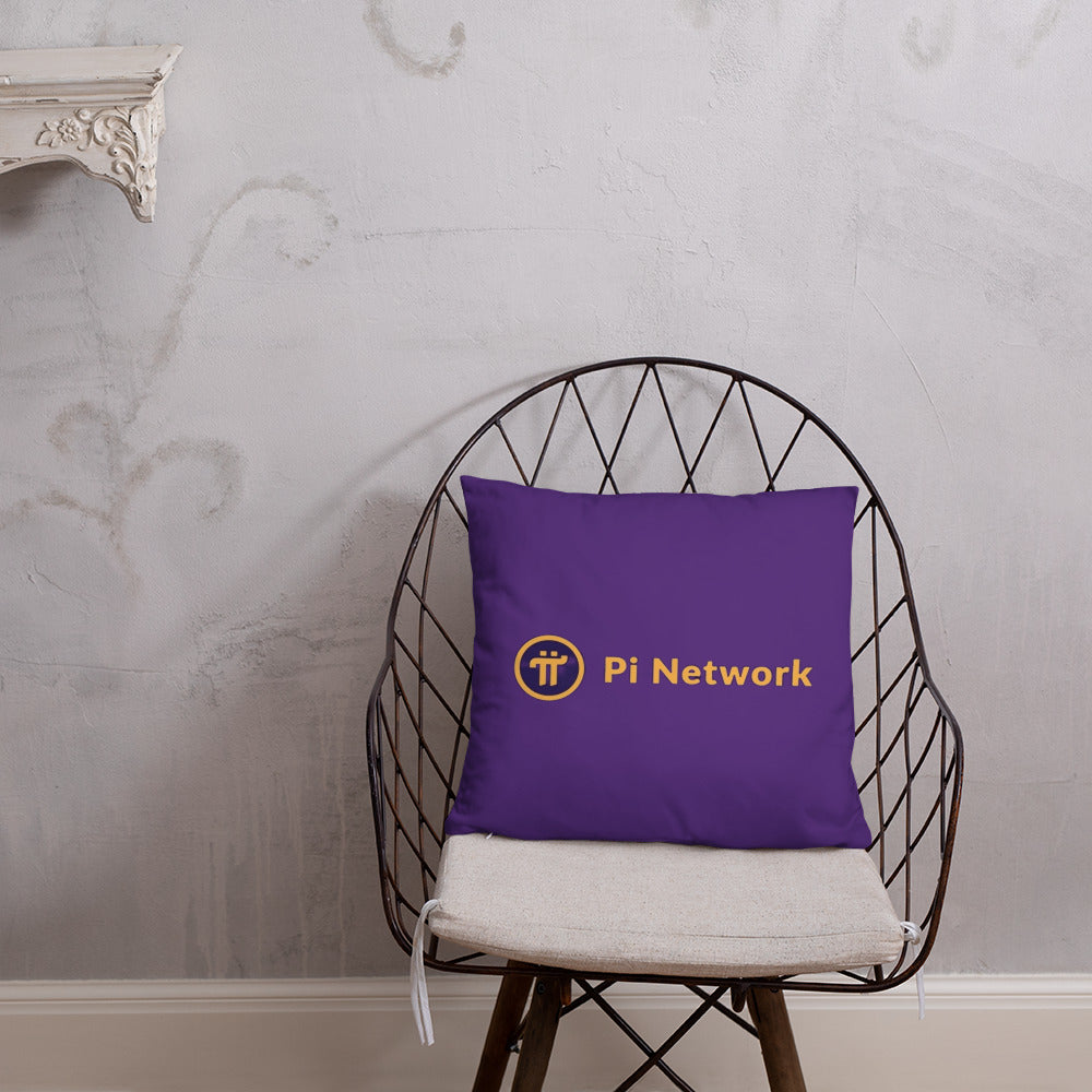 Pi Network Fire Heart Basic Pillow