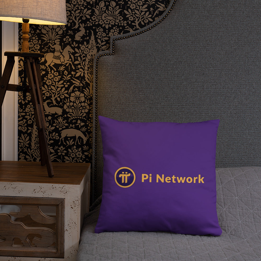 Pi Network Fire Heart Basic Pillow