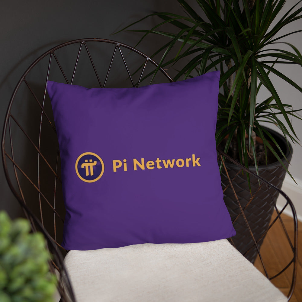 Pi Network Fire Heart Basic Pillow