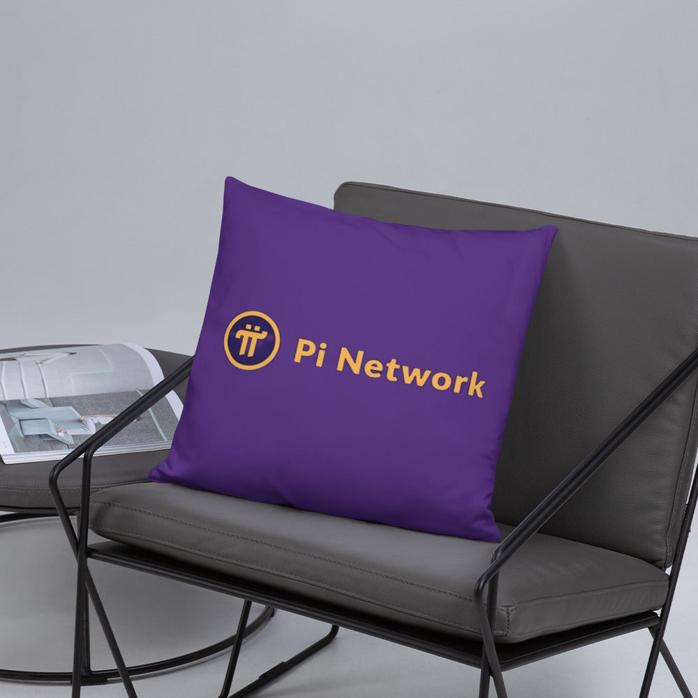 Pi Network Fire Heart Basic Pillow