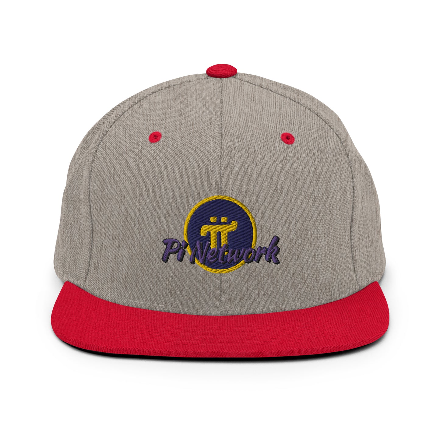 Pi Network Snapback Hat (stitched)