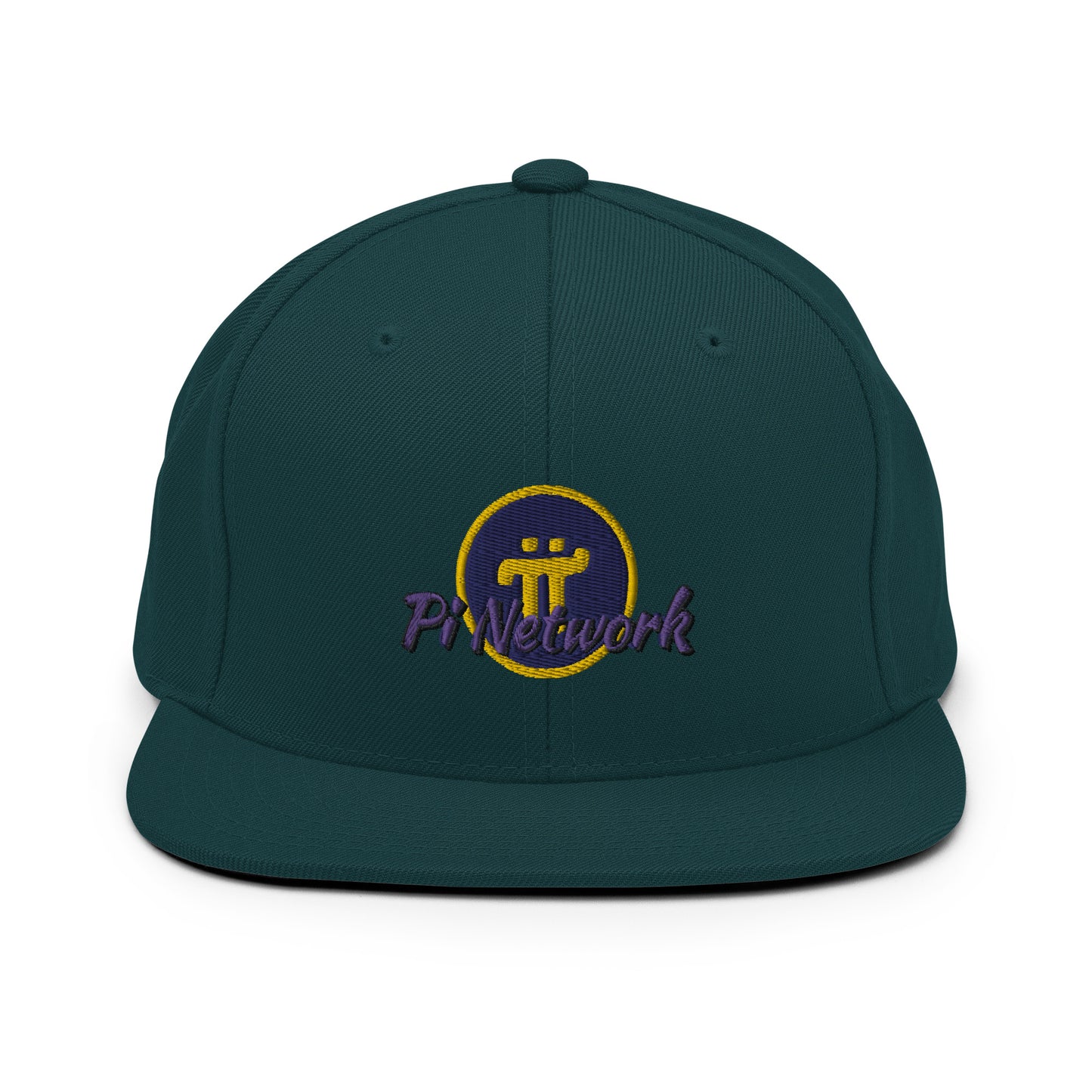 Pi Network Snapback Hat (stitched)