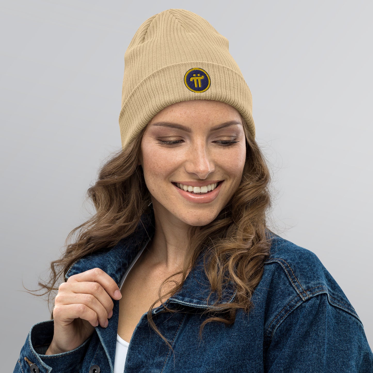 Organic ribbed Pi Beanie (stitched)