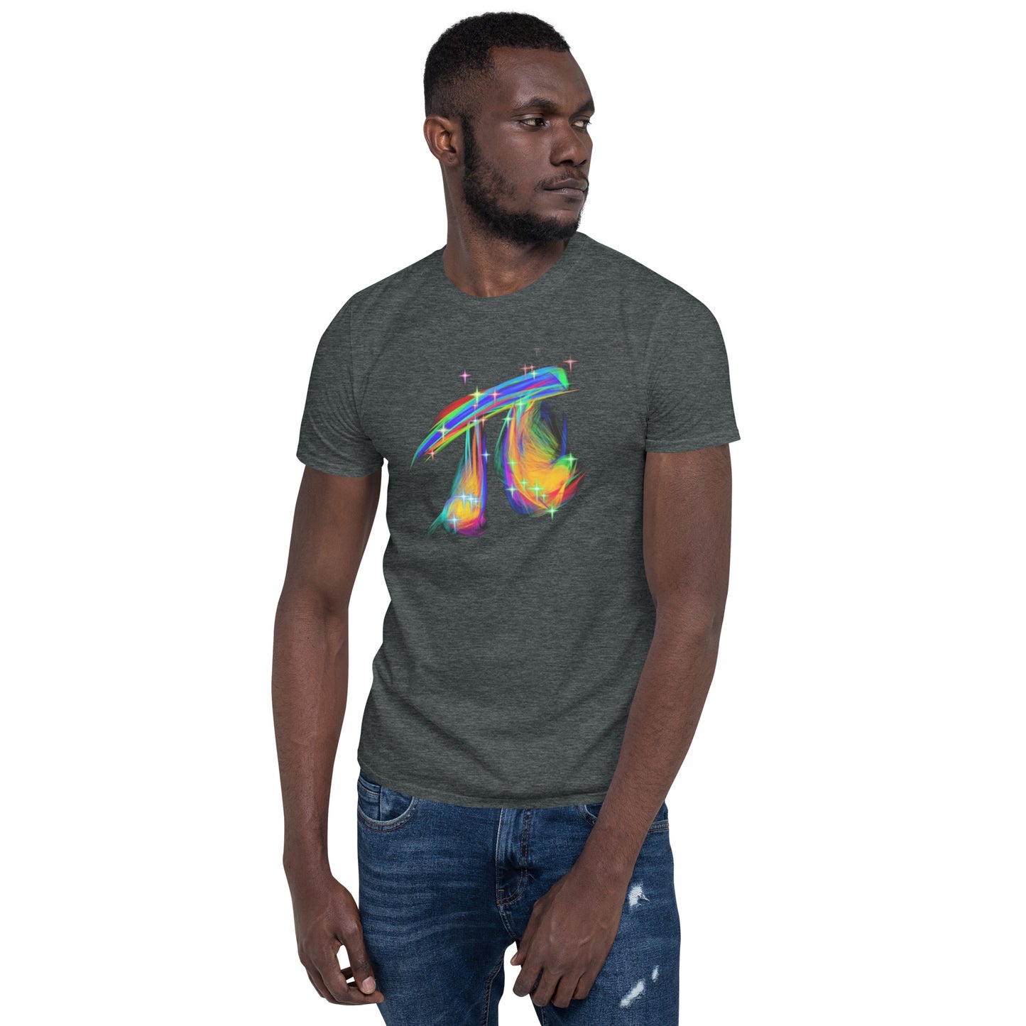 Pi Rainbow Short-Sleeve Unisex T-Shirt