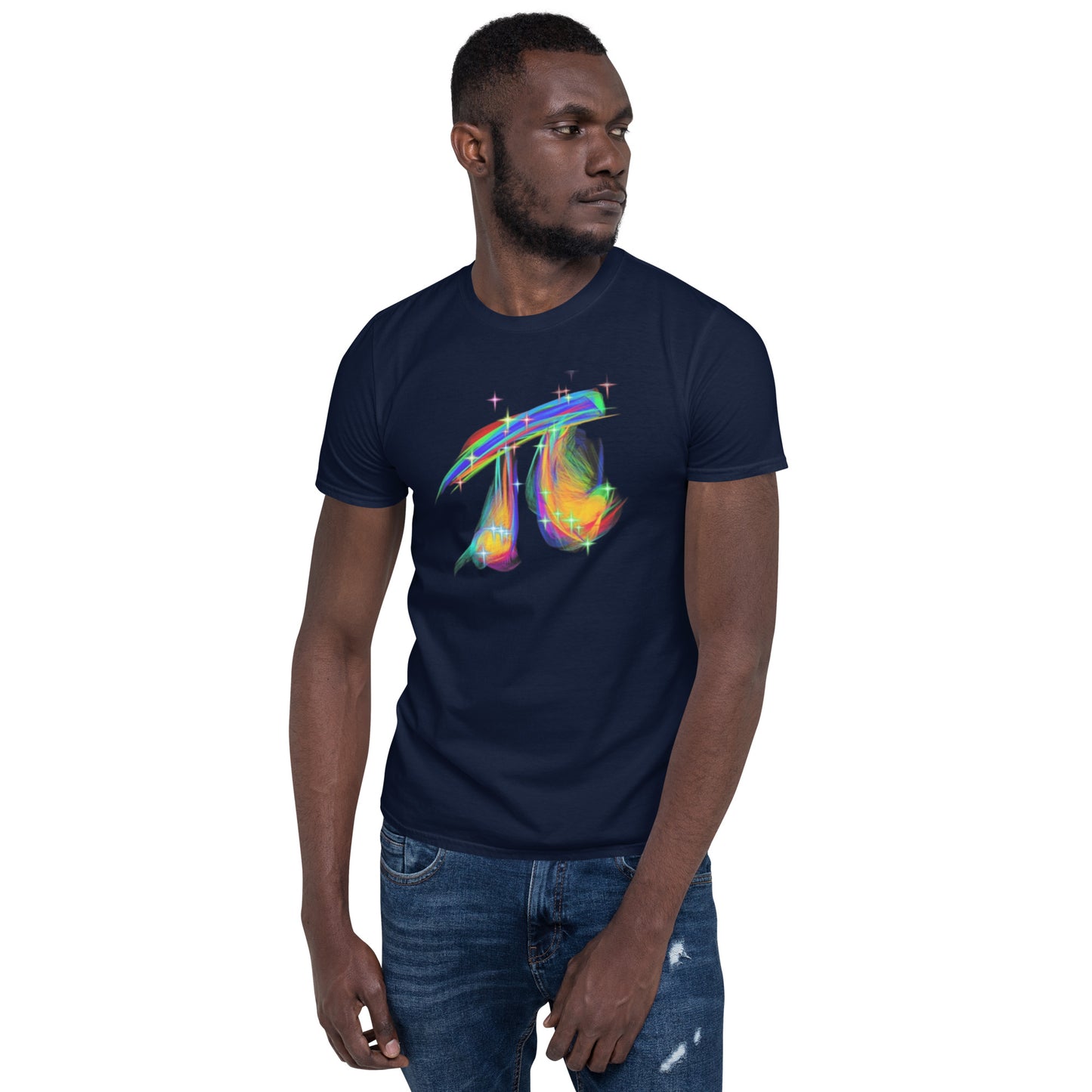 Pi Rainbow Short-Sleeve Unisex T-Shirt