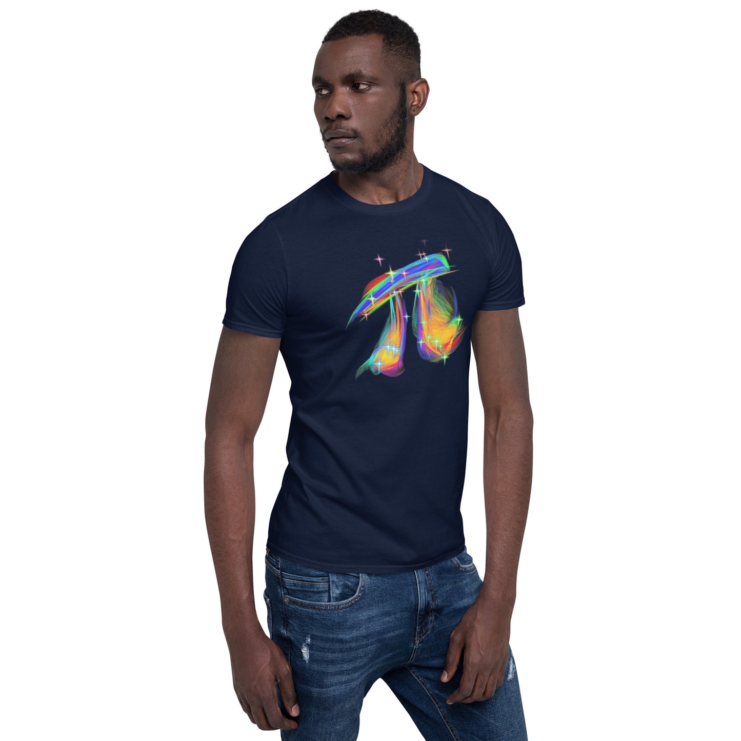 Pi Rainbow Short-Sleeve Unisex T-Shirt