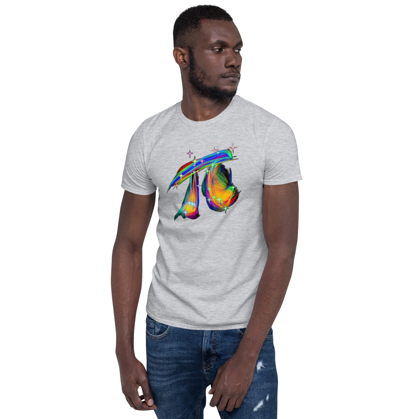 Pi Rainbow Short-Sleeve Unisex T-Shirt