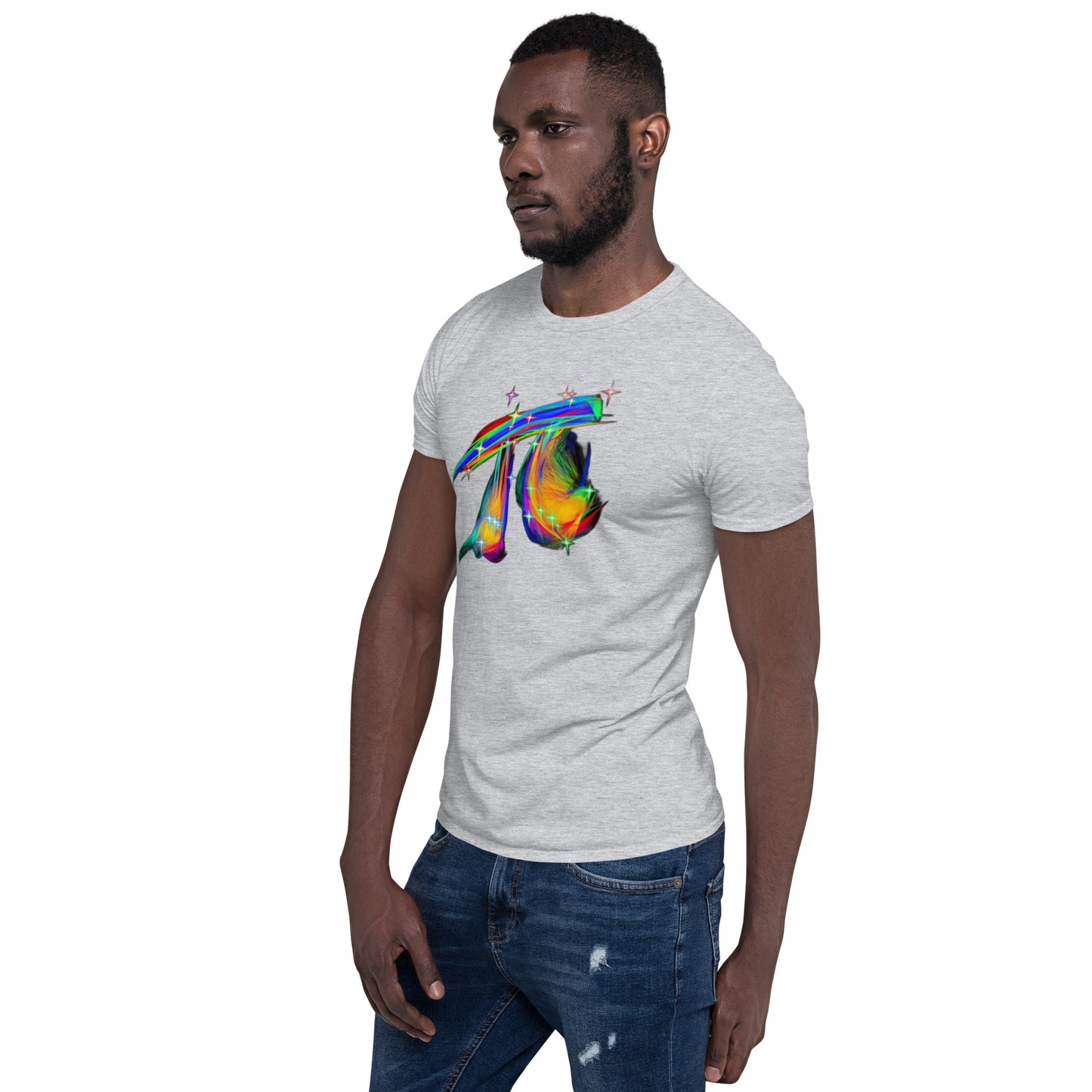 Pi Rainbow Short-Sleeve Unisex T-Shirt