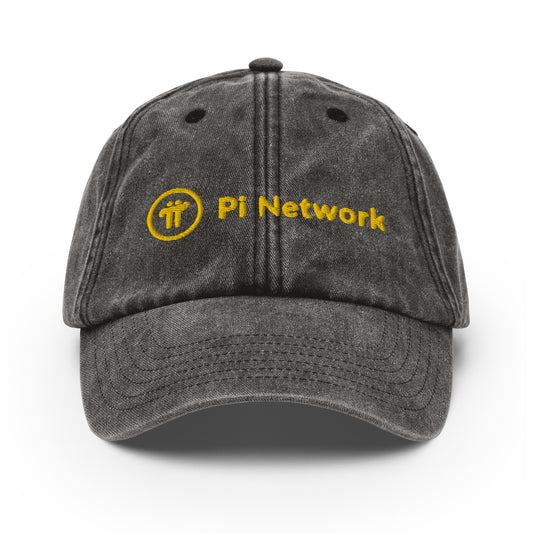 Pi Network Vintage Cap (stitched